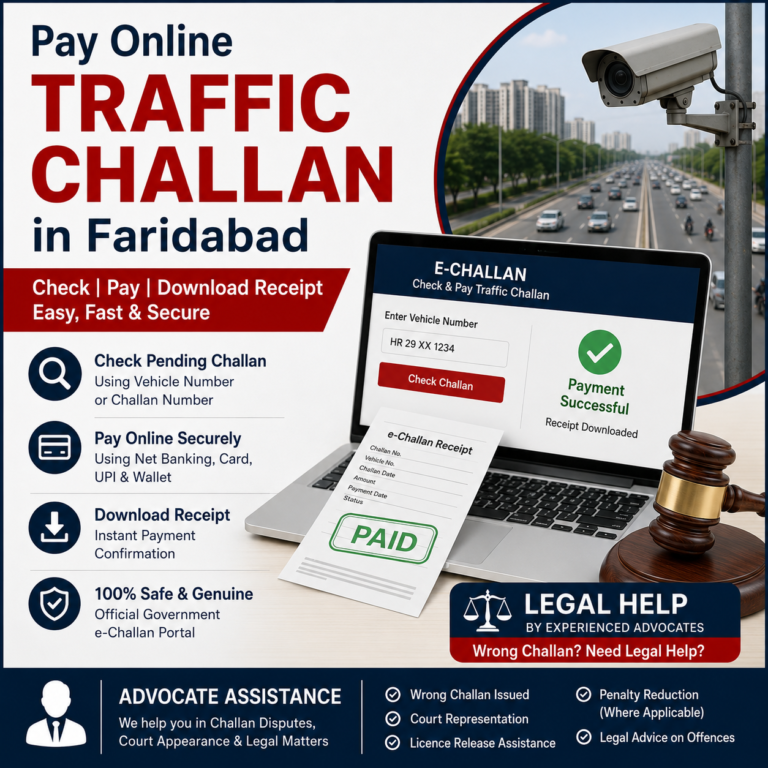 traffic challan in faridabad